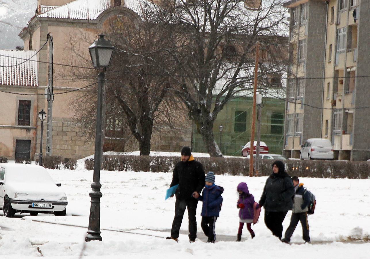 Nieve en la capital segoviana.