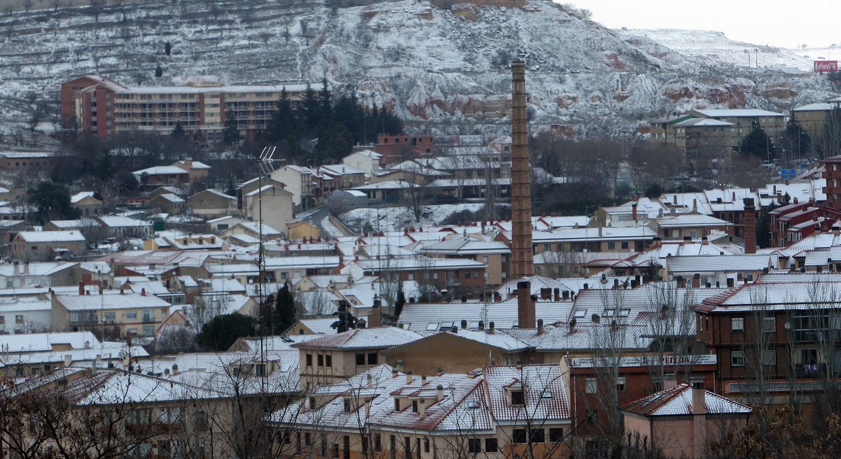 Nieve en la capital segoviana.