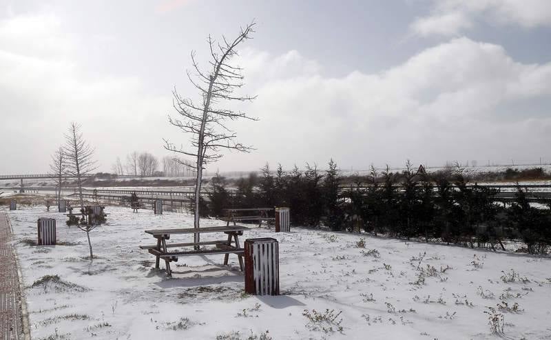 El temporal de nieve en el norte de Palencia