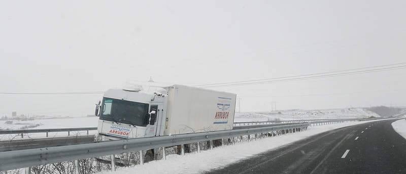 El temporal de nieve en el norte de Palencia