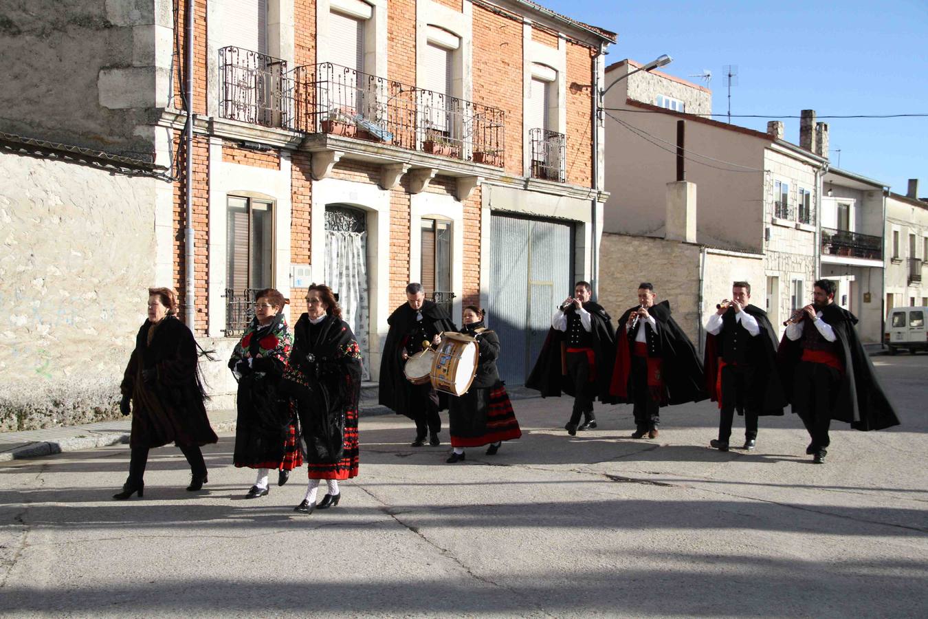 Celebración de las águedas en Campaspero (Valladolid)