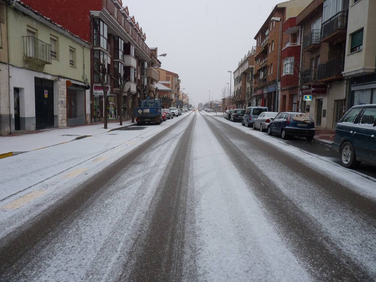 Nieve en Tudela de Duero.