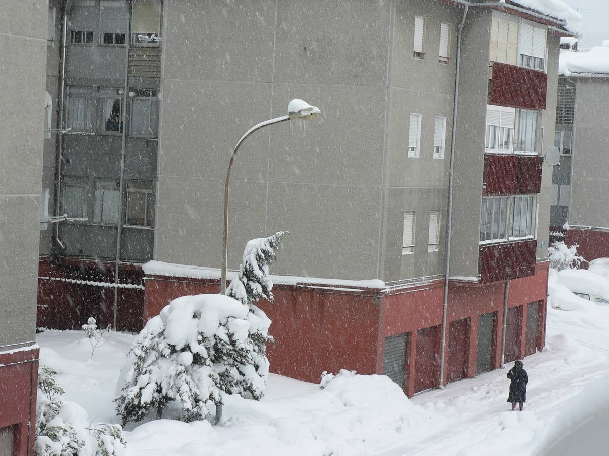 Nieve en Velilla y Guardo (Palencia)