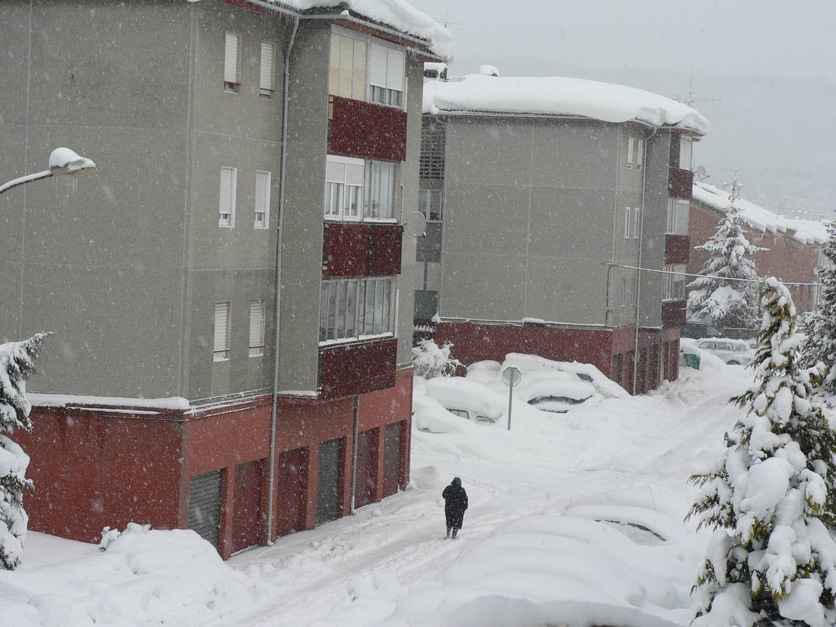 Nieve en Velilla y Guardo (Palencia)