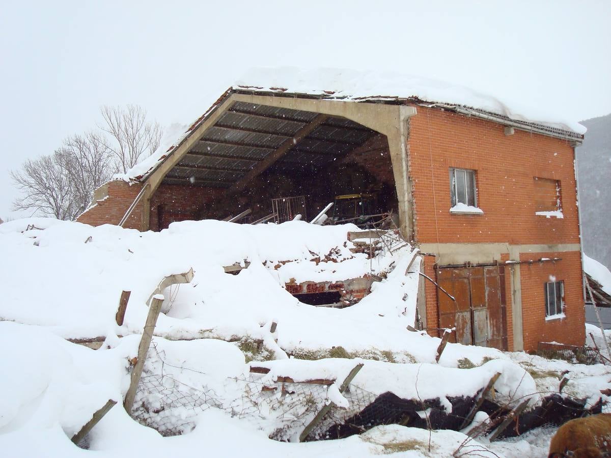 Nieve en Velilla y Guardo (Palencia)