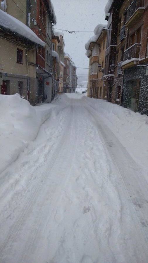 Nieve en Velilla y Guardo (Palencia)