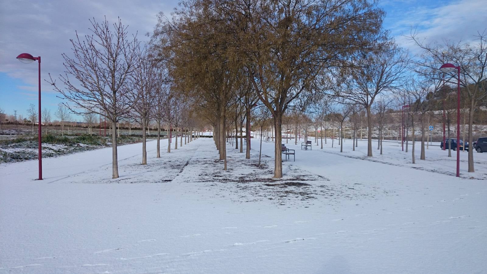 Nieve en Valladolid capital