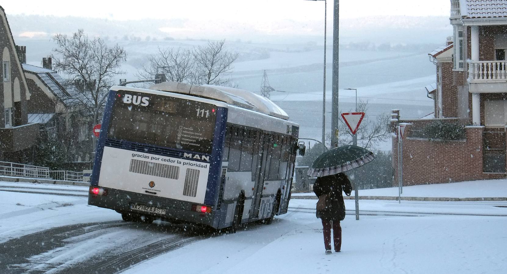 Nueva jornada de nieve en Valladolid