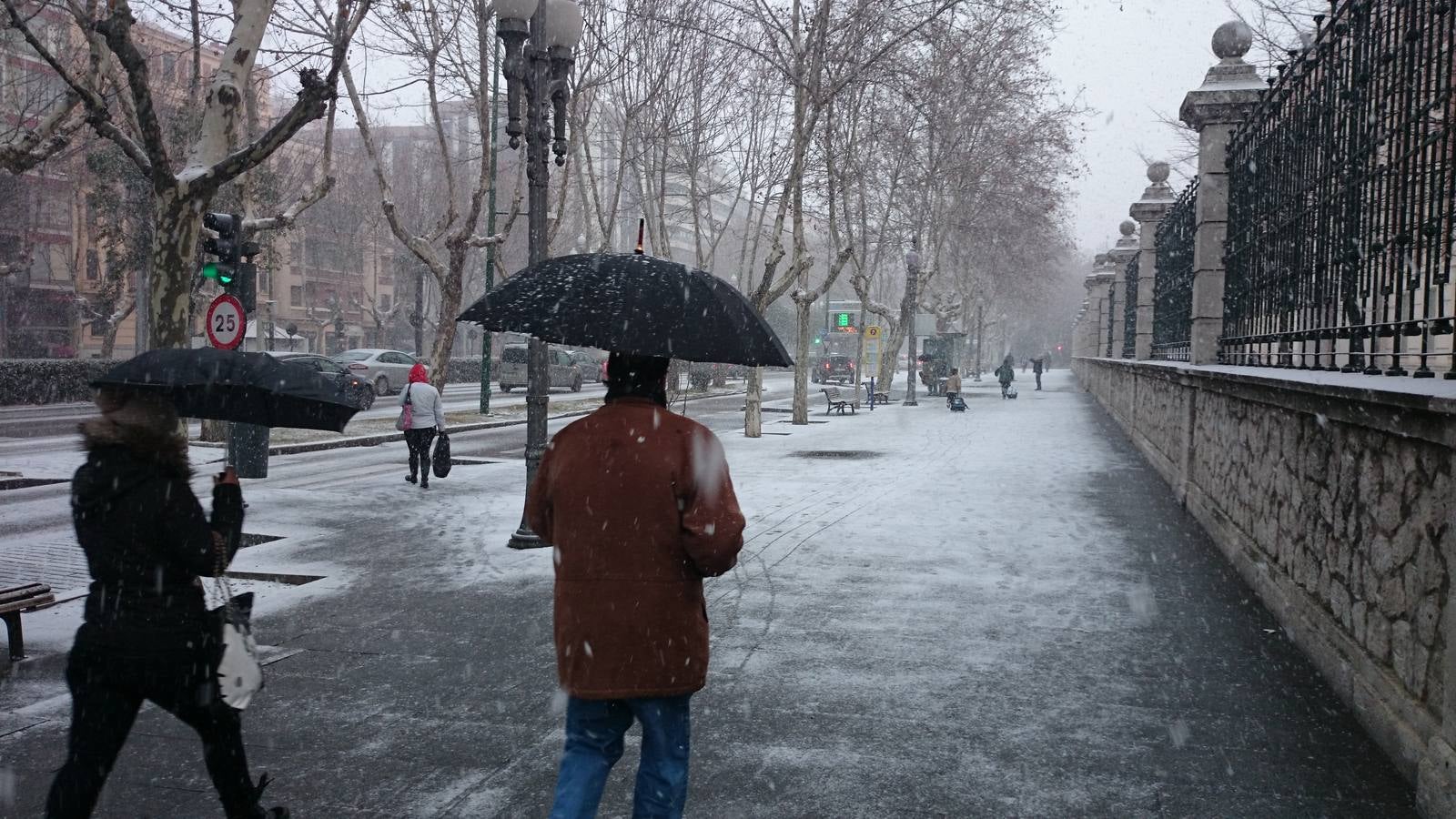 Nieve en Valladolid capital