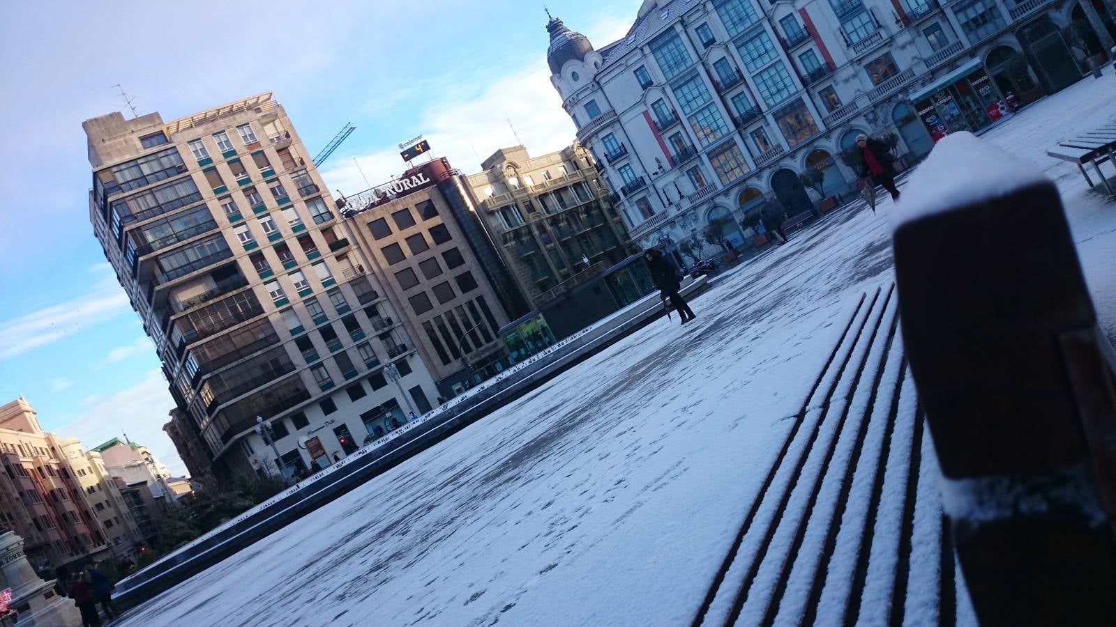 Nieve en Valladolid capital