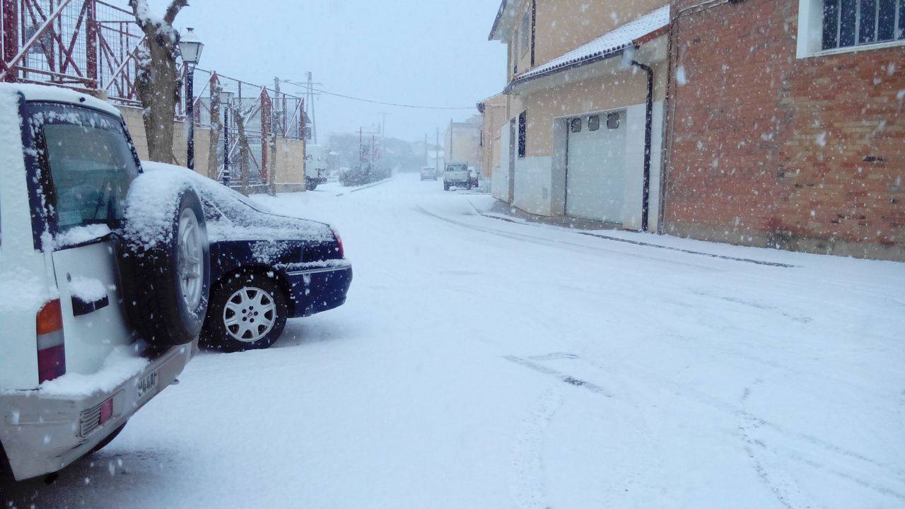 Nieve en Zaratán.