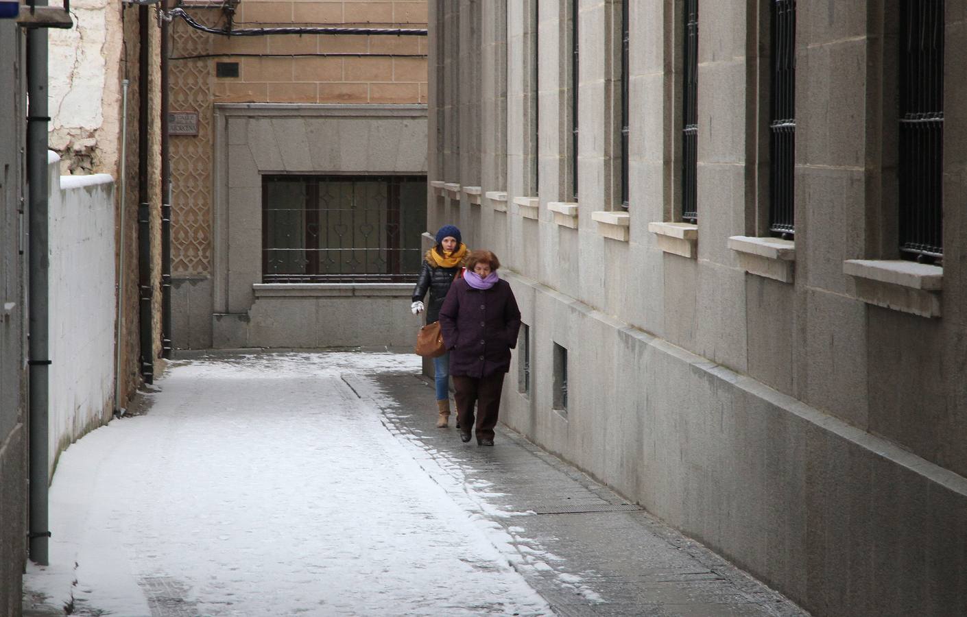 Jornada del sábado con nieve en Segovia