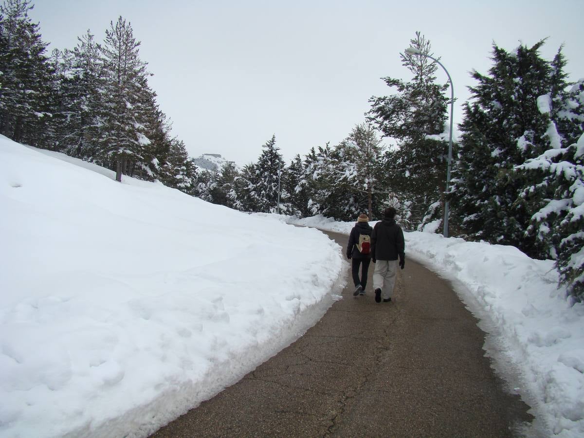Jornada de nieve en Aguilar de Campoo (Palencia)