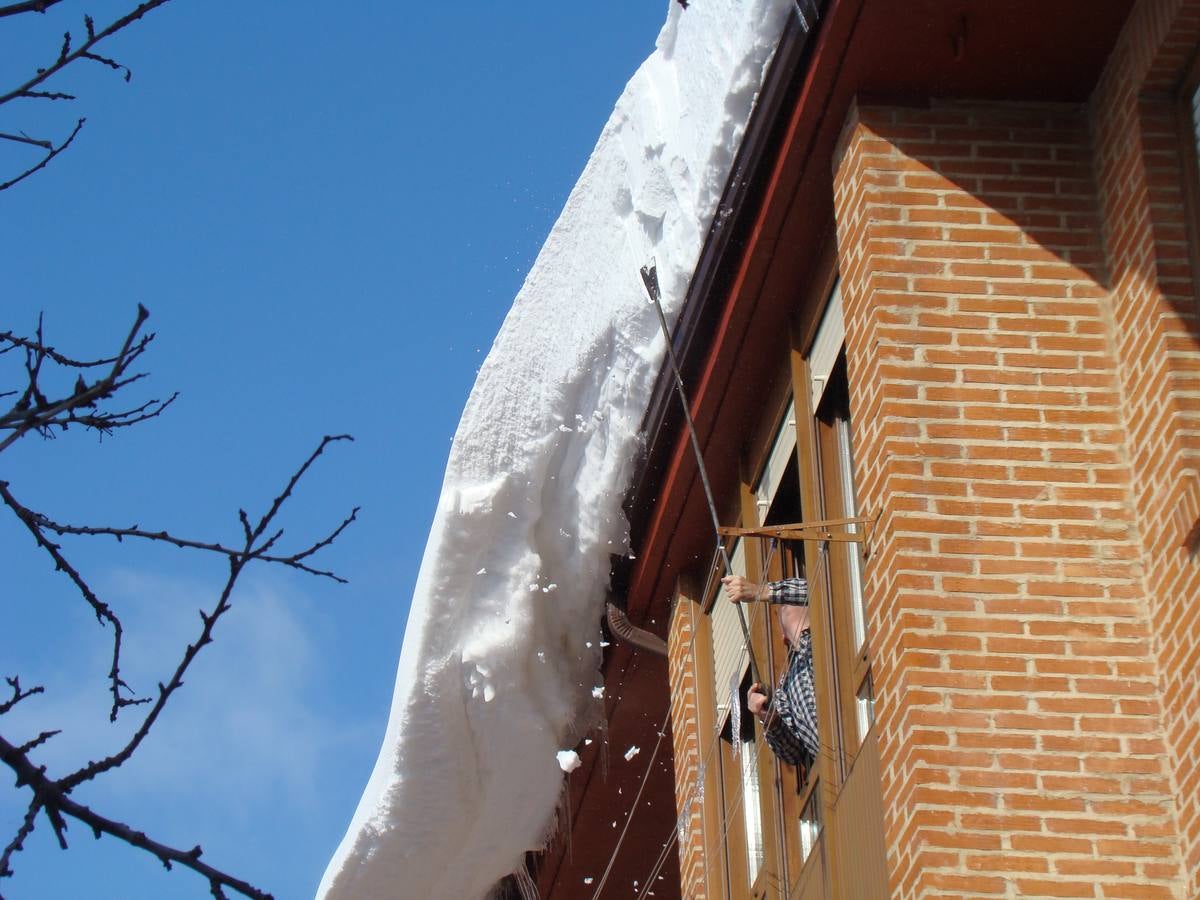 Jornada de nieve en Aguilar de Campoo (Palencia)
