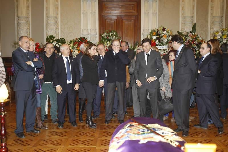 Capilla ardiente de José María Hernández en la Diputación de Palencia