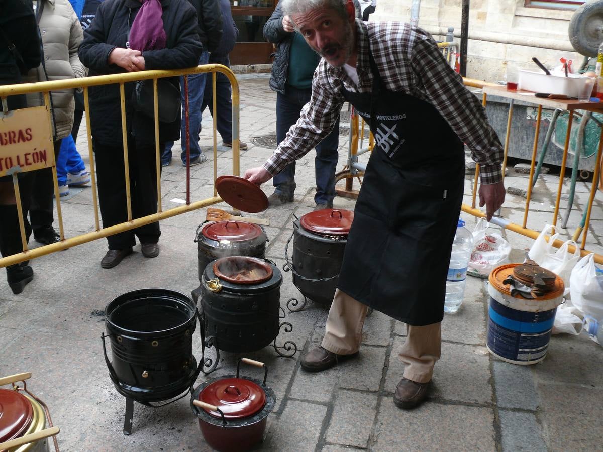 Olla ferroviaria en el barrio Húmedo de León