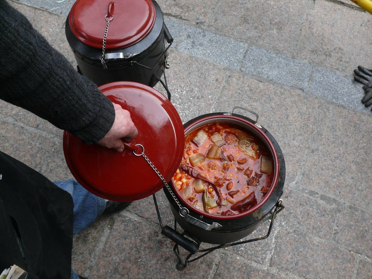 Olla ferroviaria en el barrio Húmedo de León