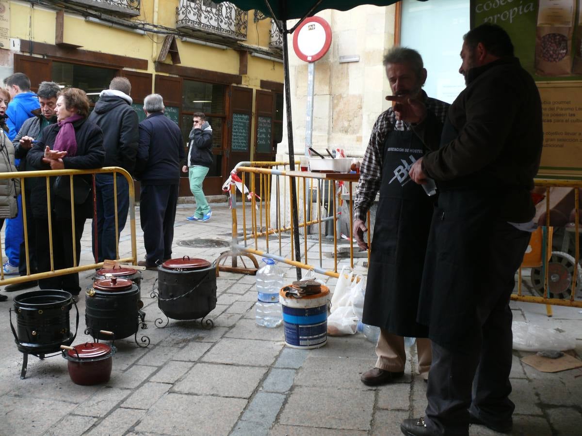 Olla ferroviaria en el barrio Húmedo de León
