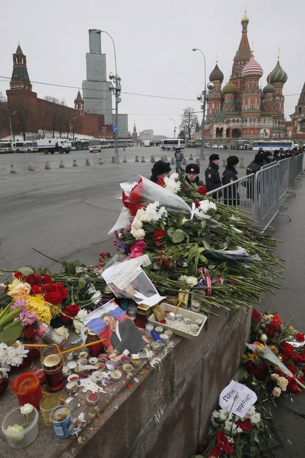 Marcha en memoria del opositor Nemtsov