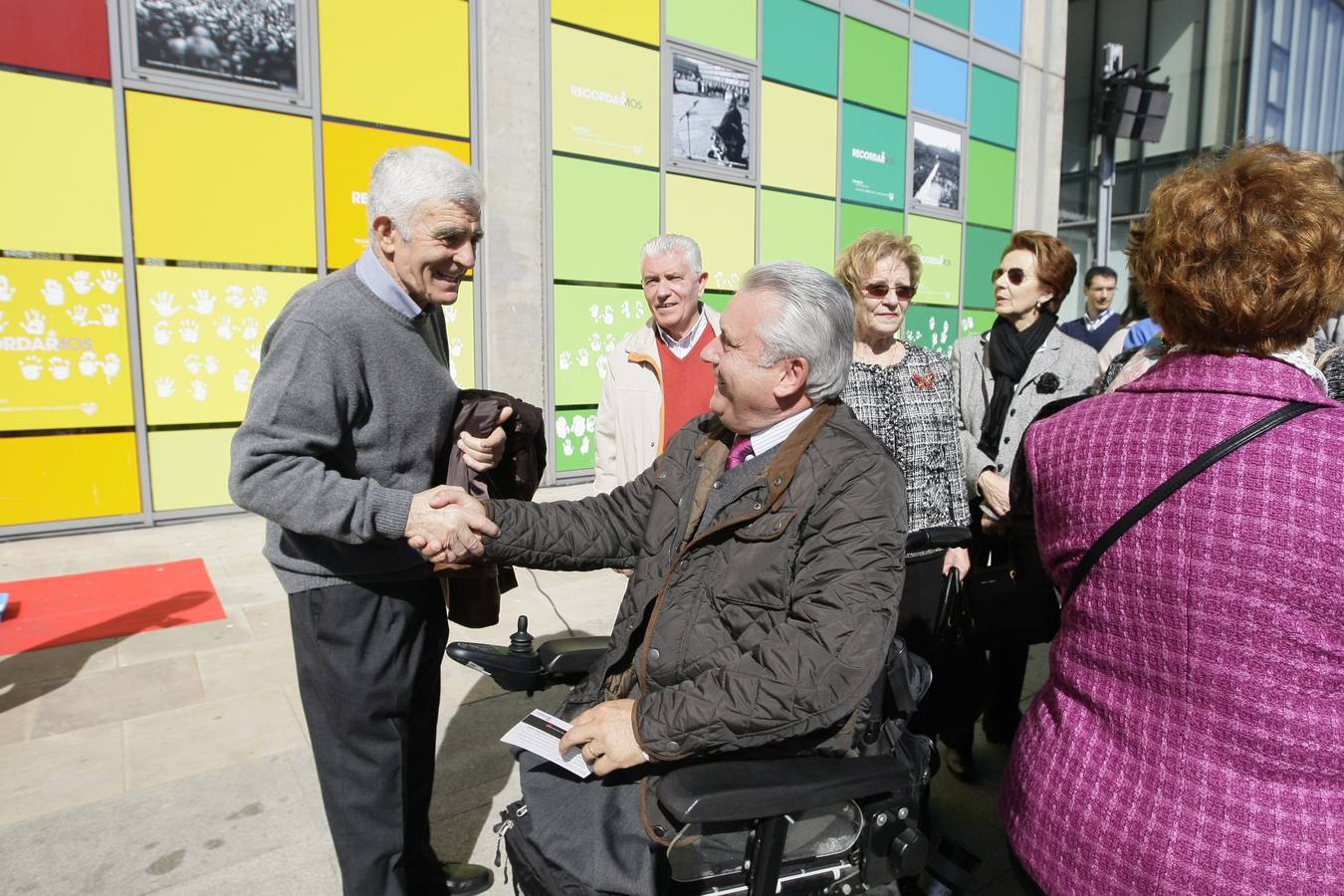 Inauguración del mural homenaje a las víctimas del terrorismo en Salamanca