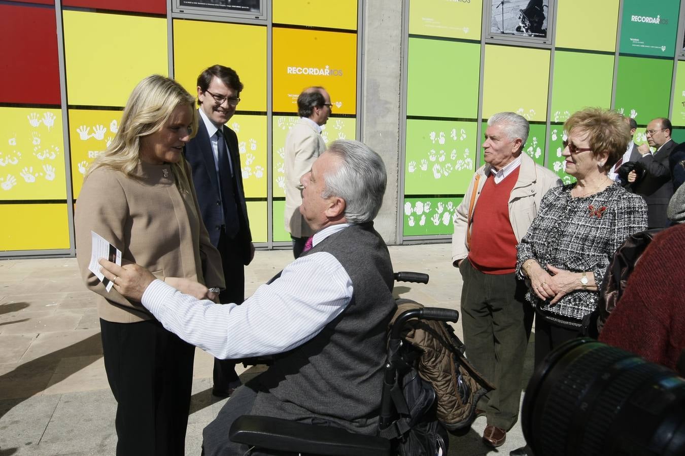 Inauguración del mural homenaje a las víctimas del terrorismo en Salamanca