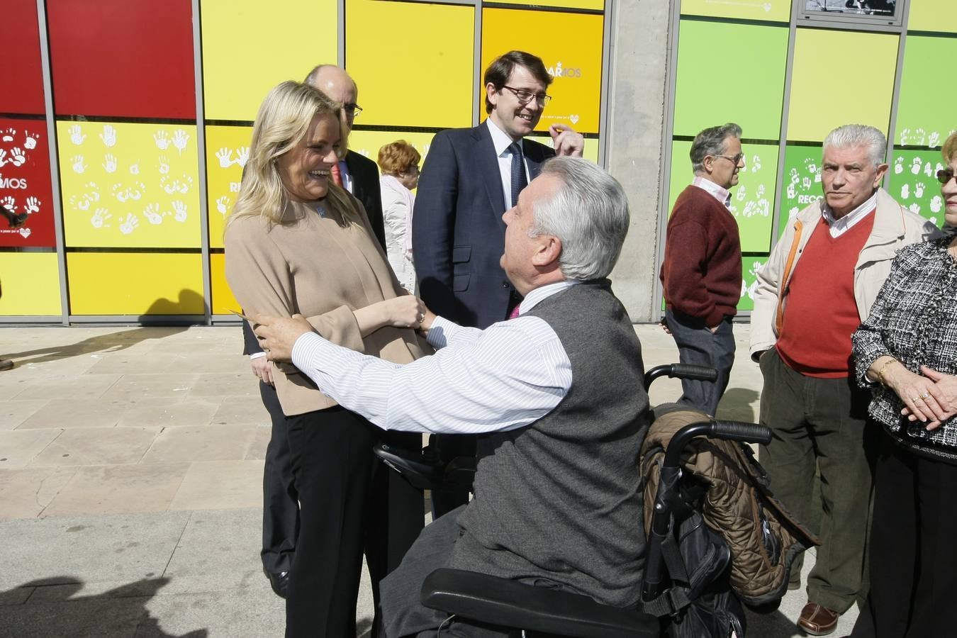 Inauguración del mural homenaje a las víctimas del terrorismo en Salamanca
