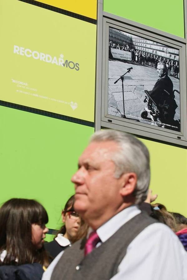 Inauguración del mural homenaje a las víctimas del terrorismo en Salamanca
