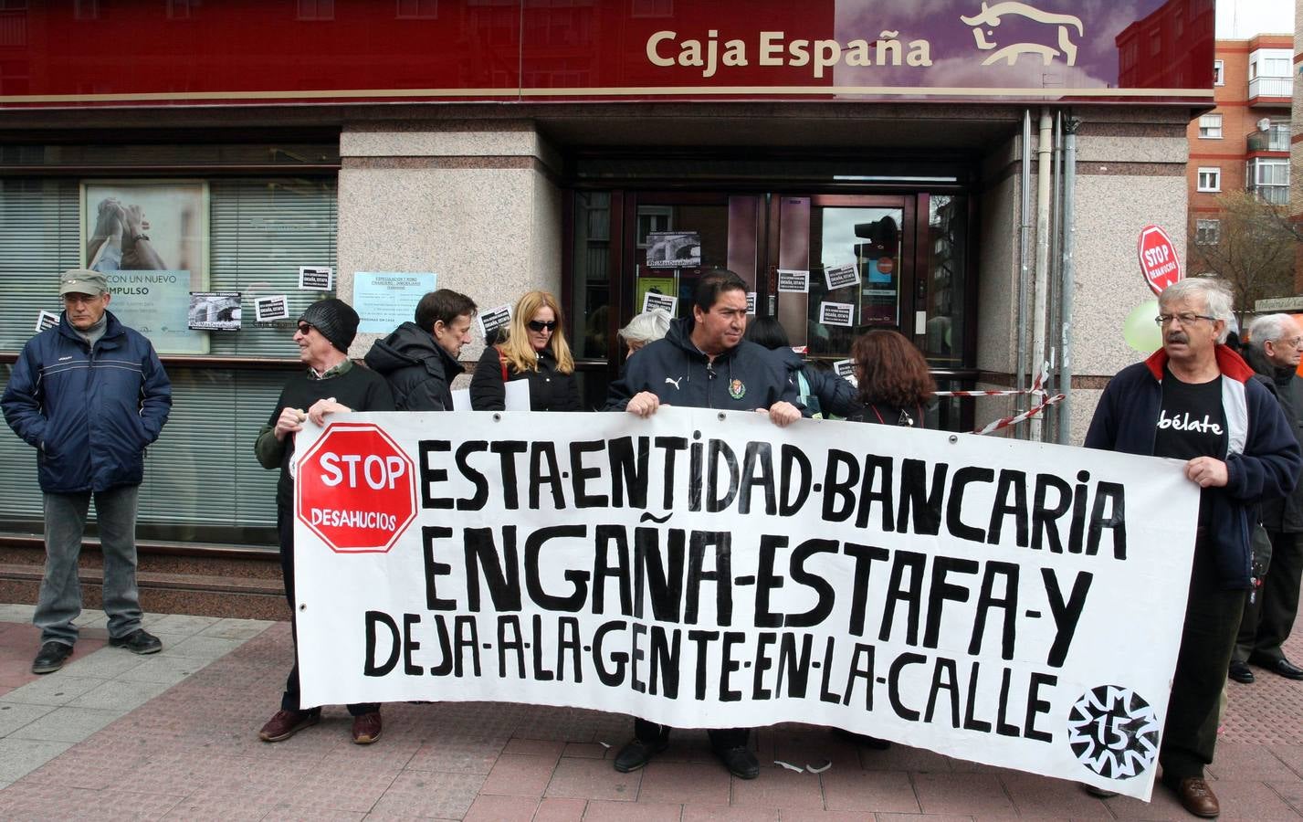 Manifestación contra los desahucios en Valladolid