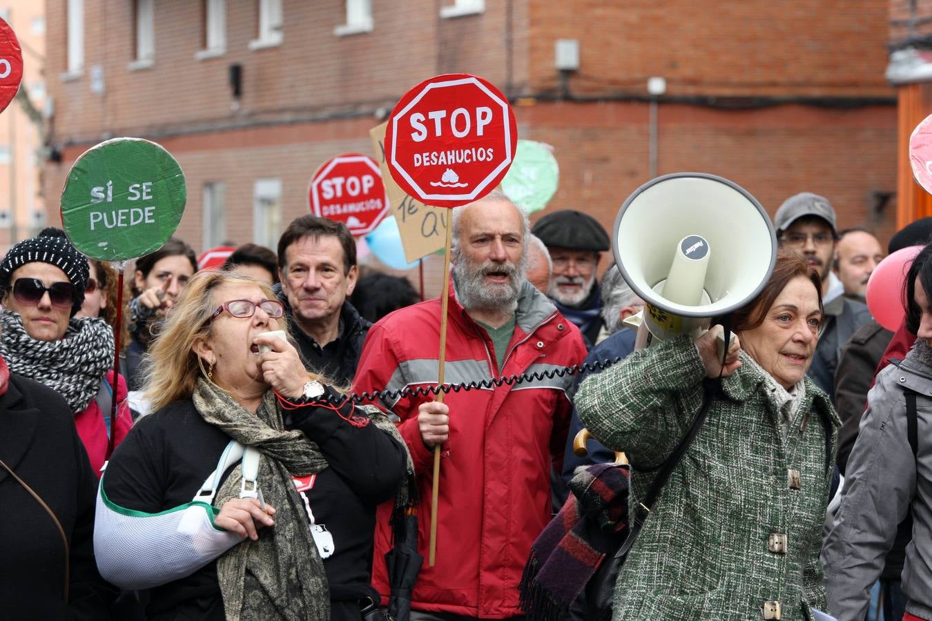 Manifestación contra los desahucios en Valladolid