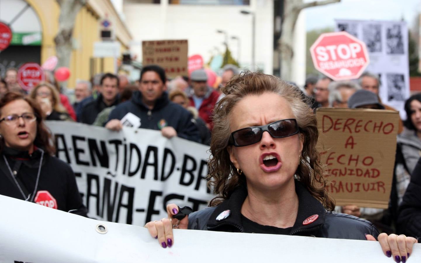 Manifestación contra los desahucios en Valladolid