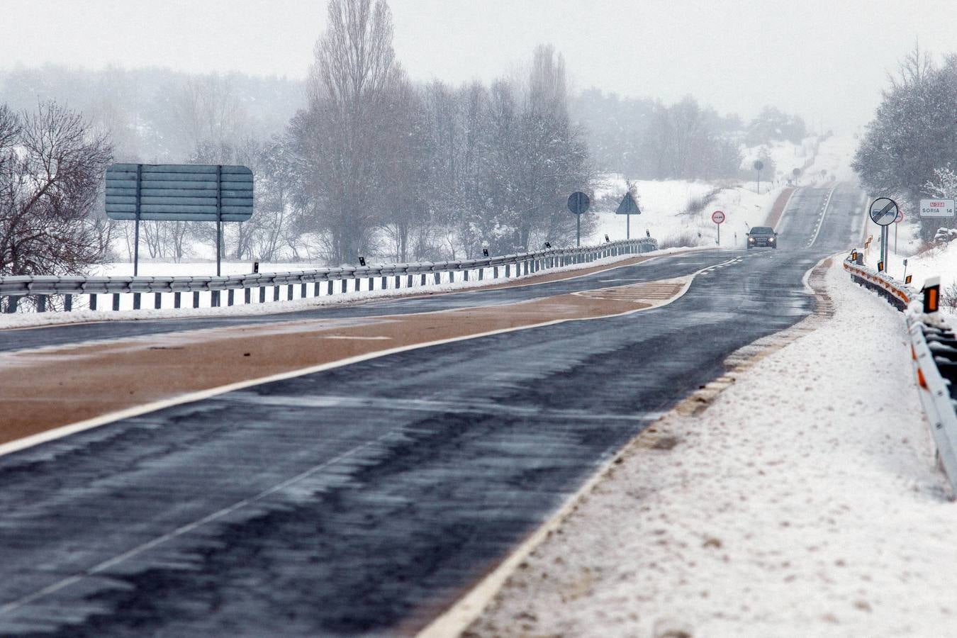 Nieve en Soria.