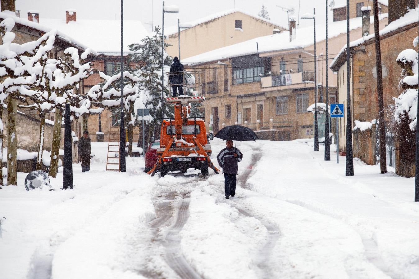 Nieve en Soria.