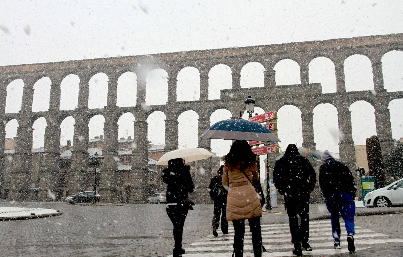 Nieve en Segovia