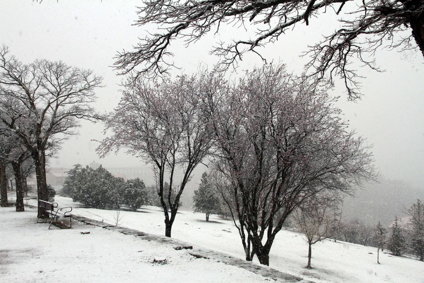 Nieve en Segovia