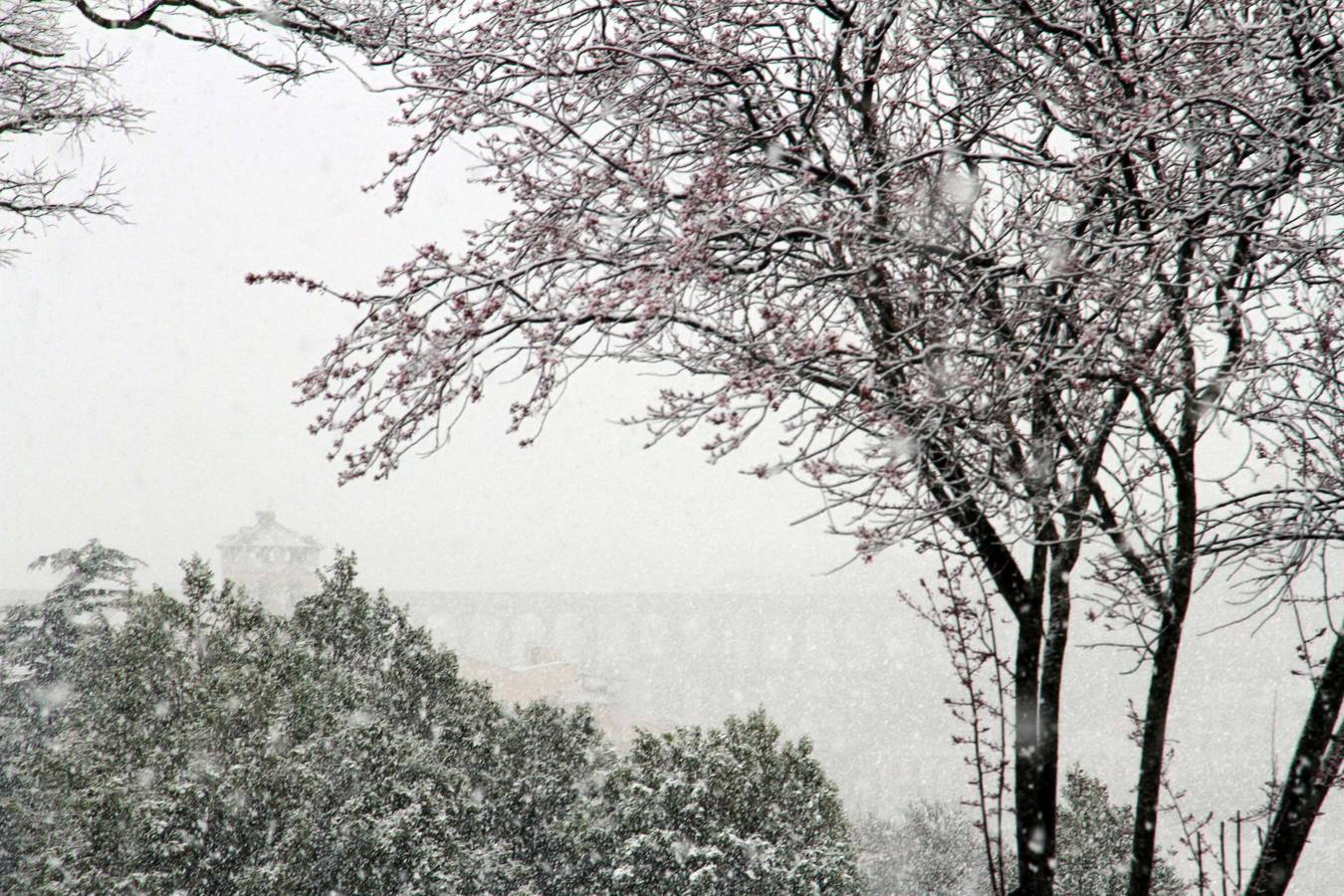 Nieve en Segovia