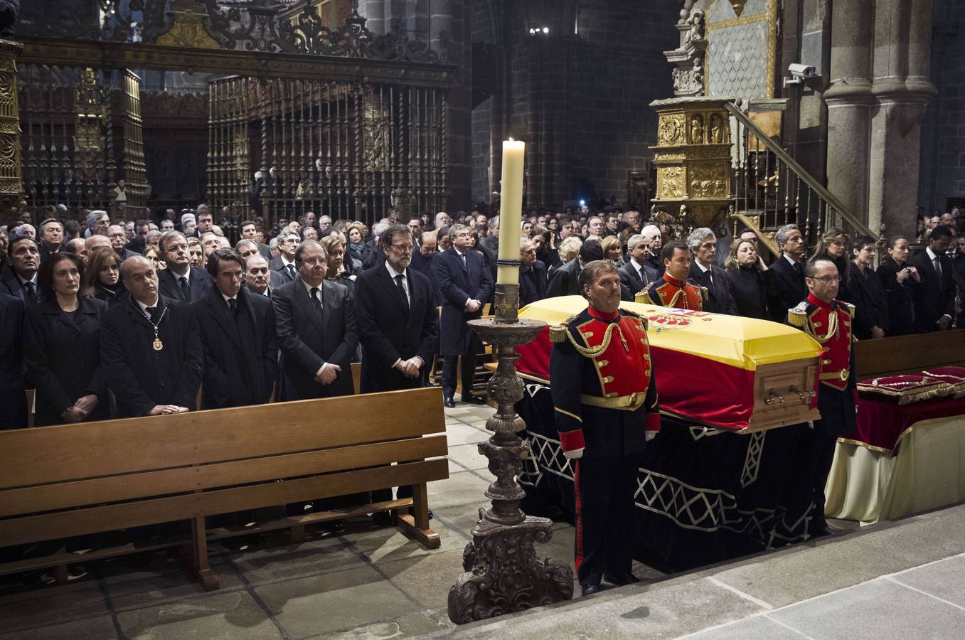 25.03.14 Funeral del expresidente del Gobierno, Adolfo Suárez, en la Catedral de Ávila.