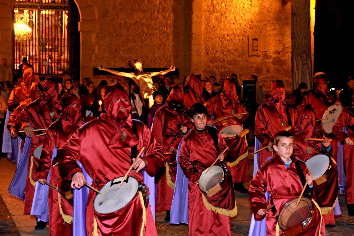 Procesión de las Tres Caídas en el barrio de San Marcos de Segovia