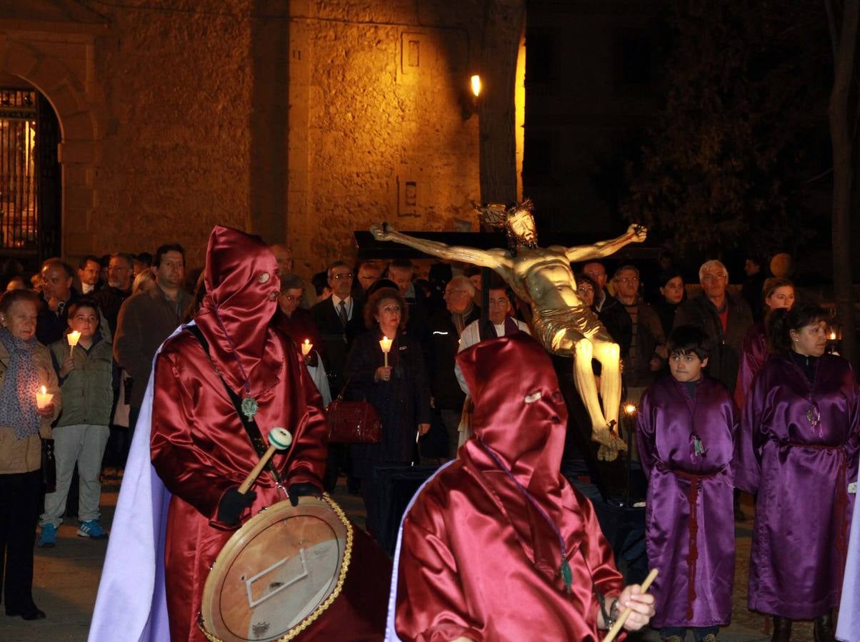 Procesión de las Tres Caídas en el barrio de San Marcos de Segovia