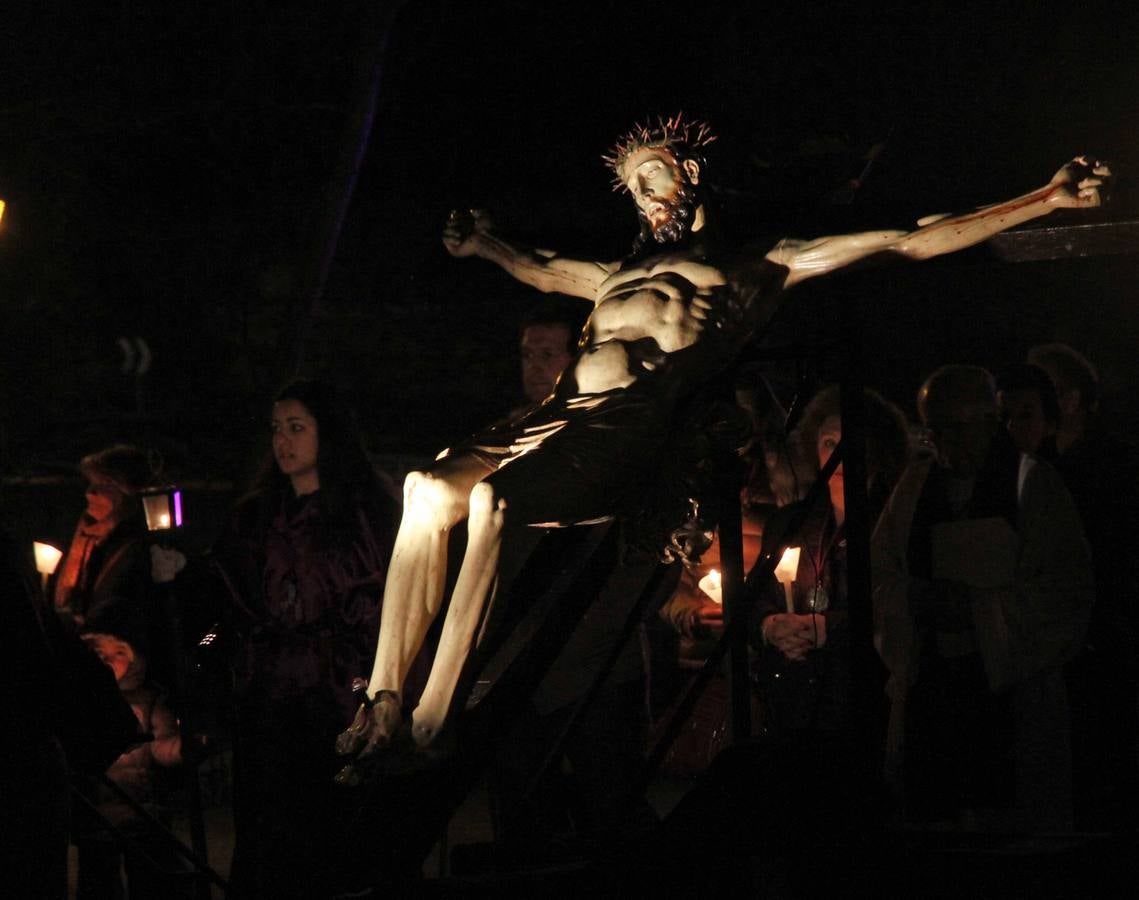 Procesión de las Tres Caídas en el barrio de San Marcos de Segovia