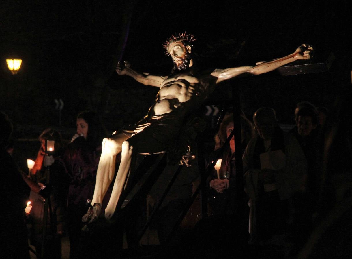 Procesión de las Tres Caídas en el barrio de San Marcos de Segovia