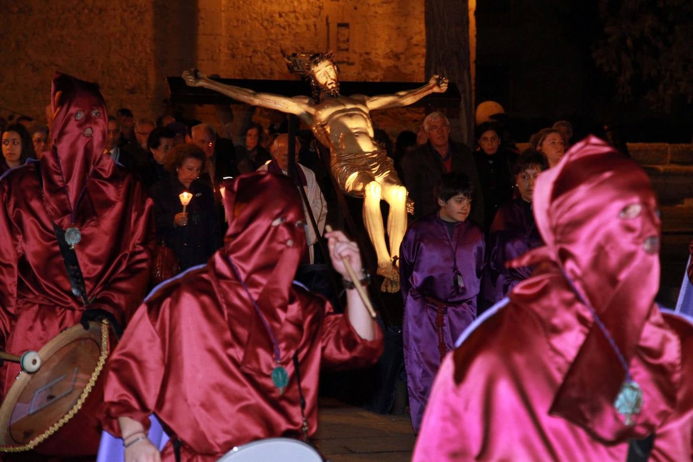 Procesión de las Tres Caídas en el barrio de San Marcos de Segovia