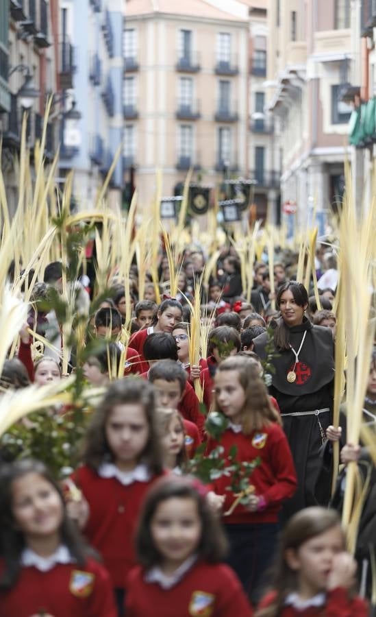 Multitudinaria procesión de las Palmas en Valladolid (1/2)