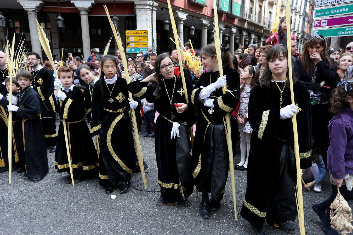 Valladolid sale a la calle para acompañar a La Borriquilla (1/2)