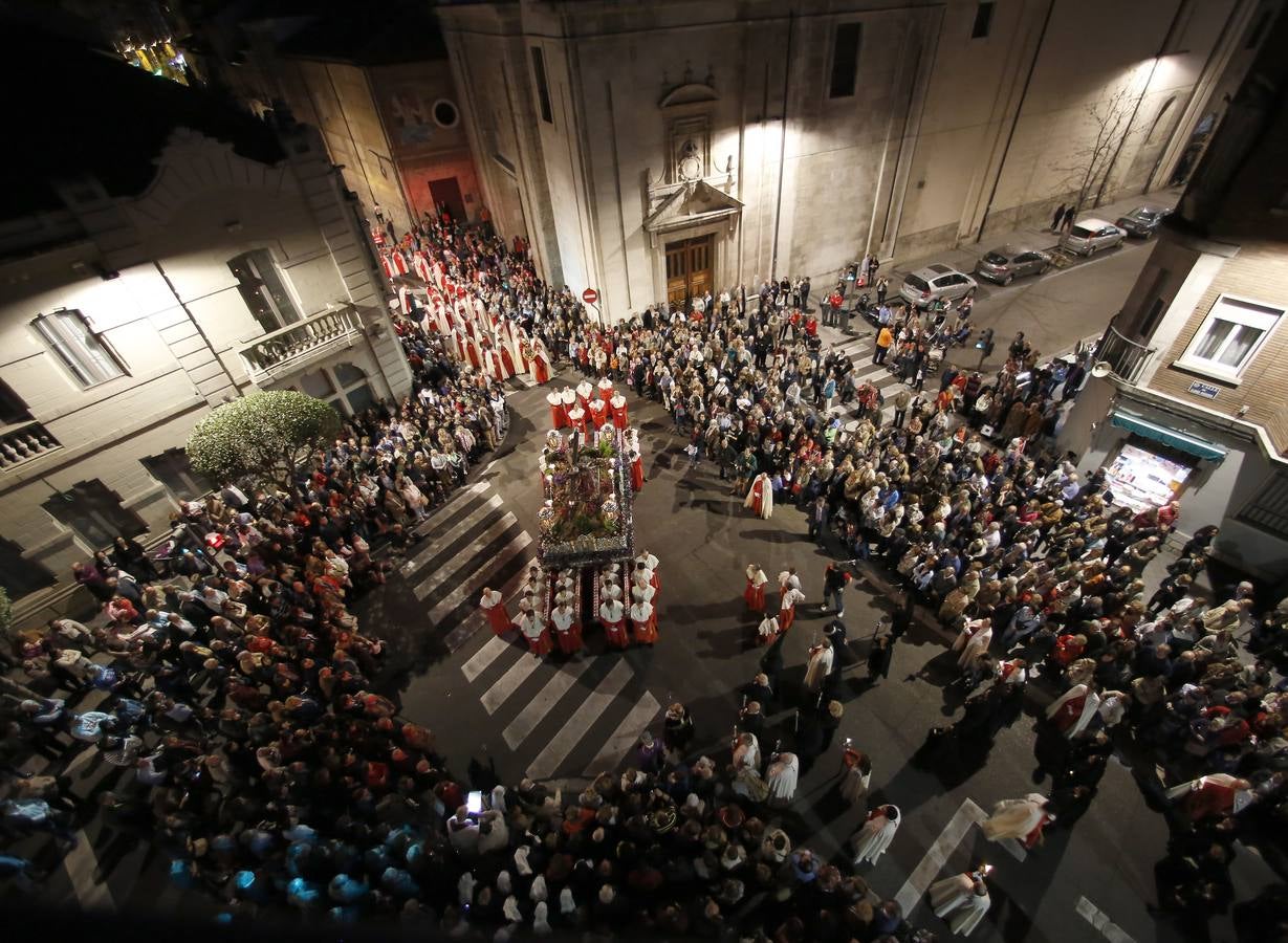 Procesión del Encuentro de la Virgen con su hijo en Valladolid