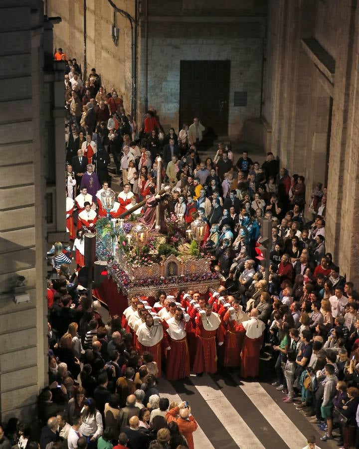 Procesión del Encuentro de la Virgen con su hijo en Valladolid