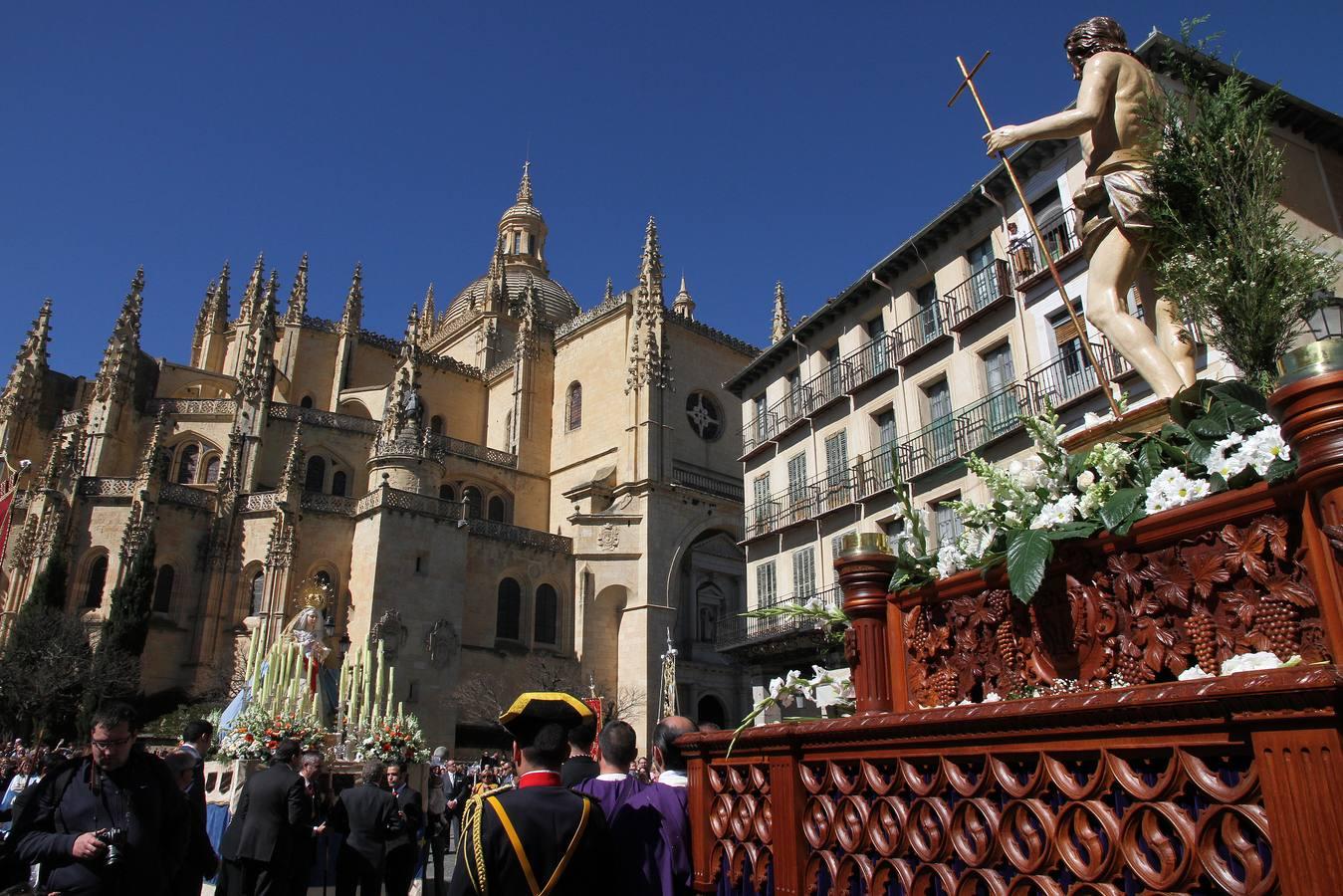 Procesión del encuentro en Segovia