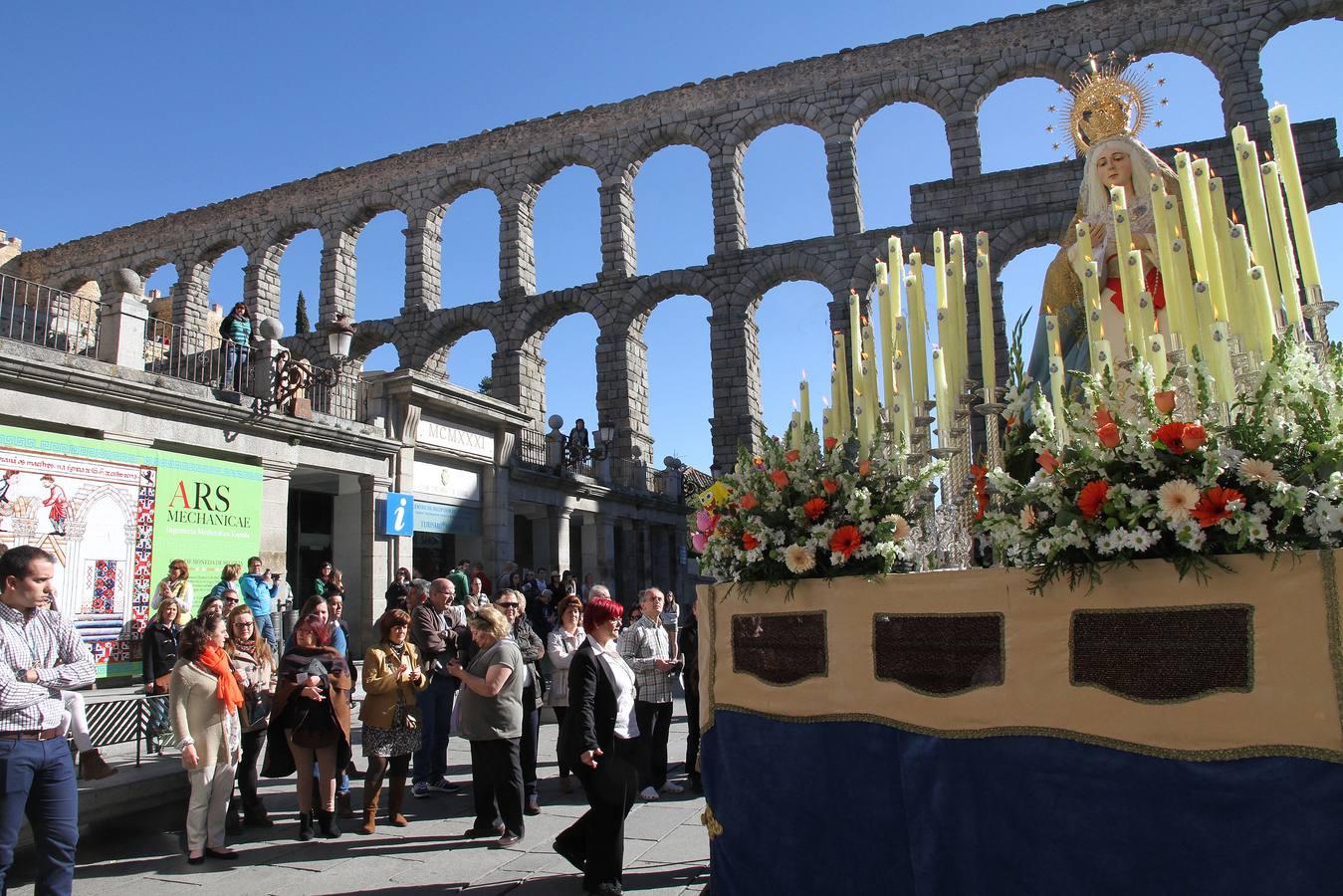 Procesión del encuentro en Segovia