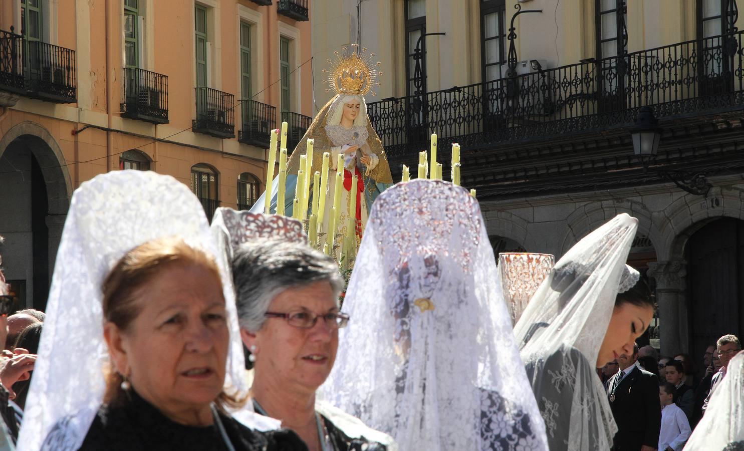 Procesión del encuentro en Segovia