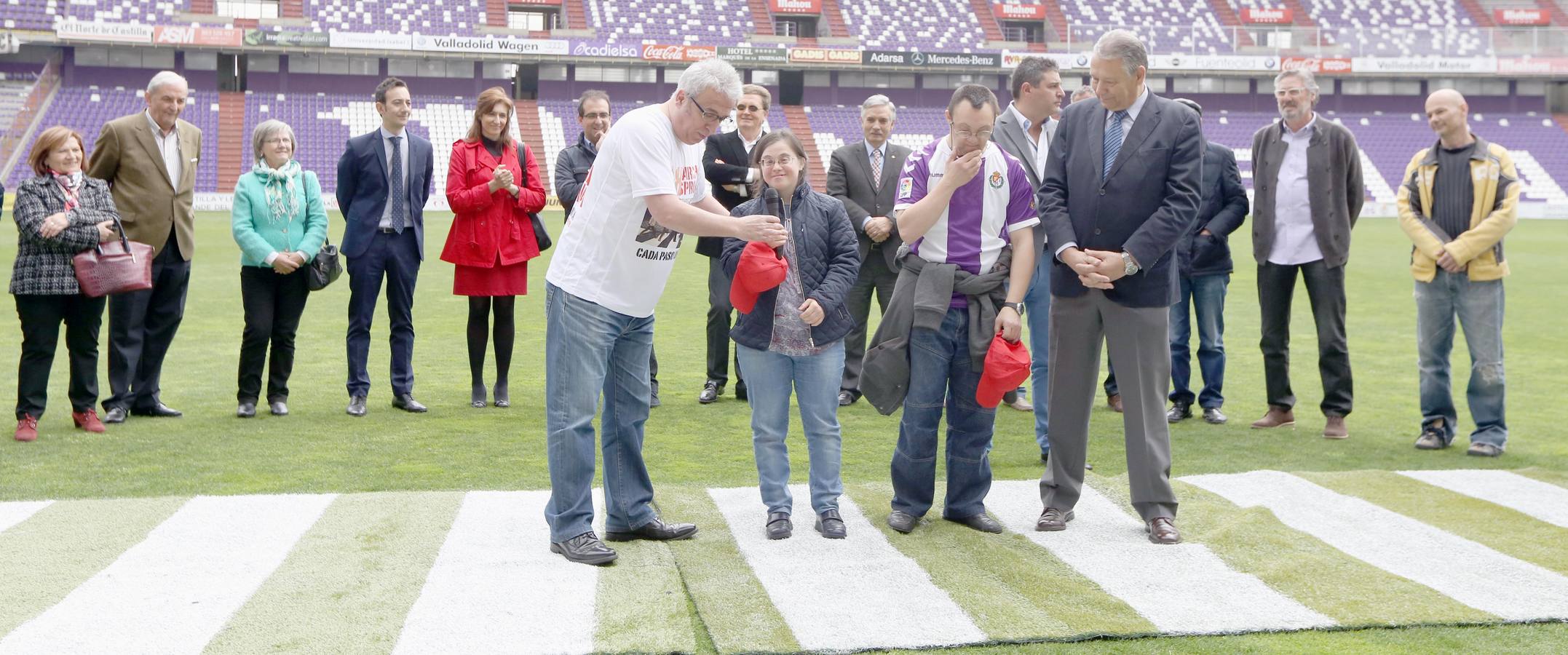 Presentación de la 38 Marcha Asprona en el estadio José Zorrilla