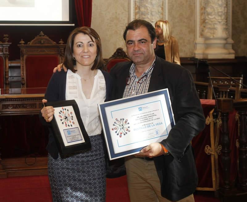 Entrega de los premios del III Certamen Provincial A Huebra 2014 de la Diputación de Palencia